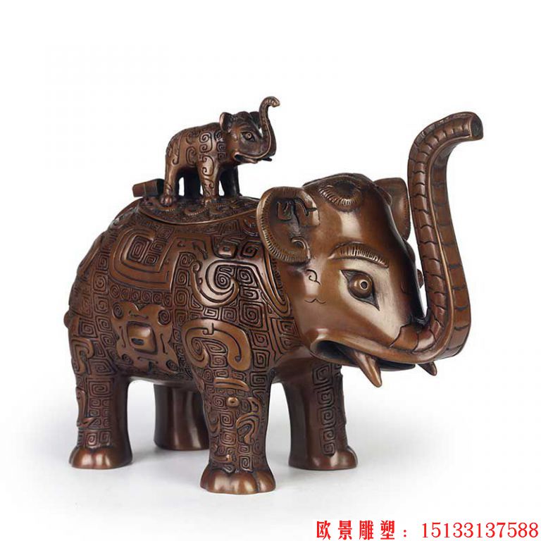 大象铜雕 (1) 动物铜雕塑